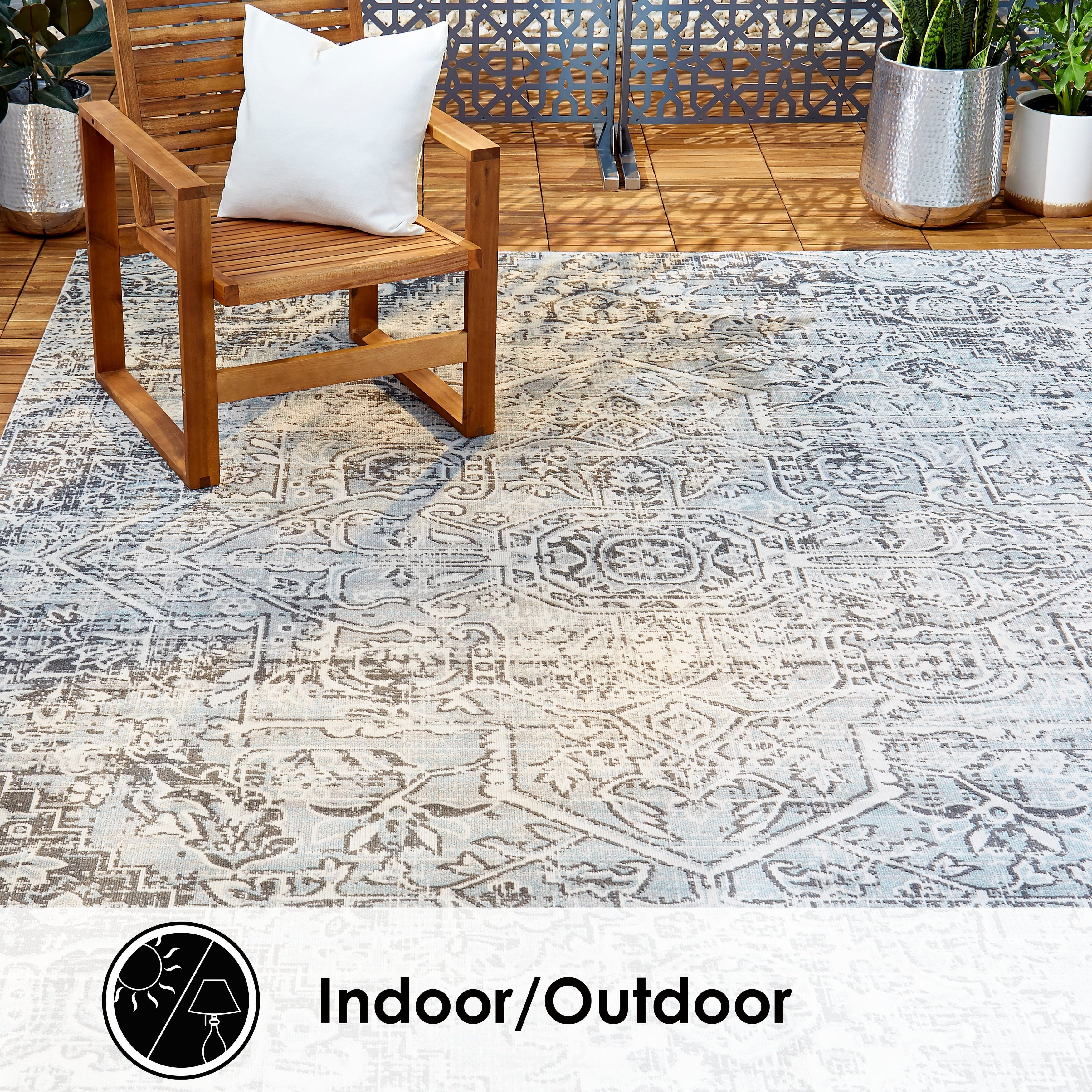 Nicole Miller Patio Sofia Fleur Area Rug N A
