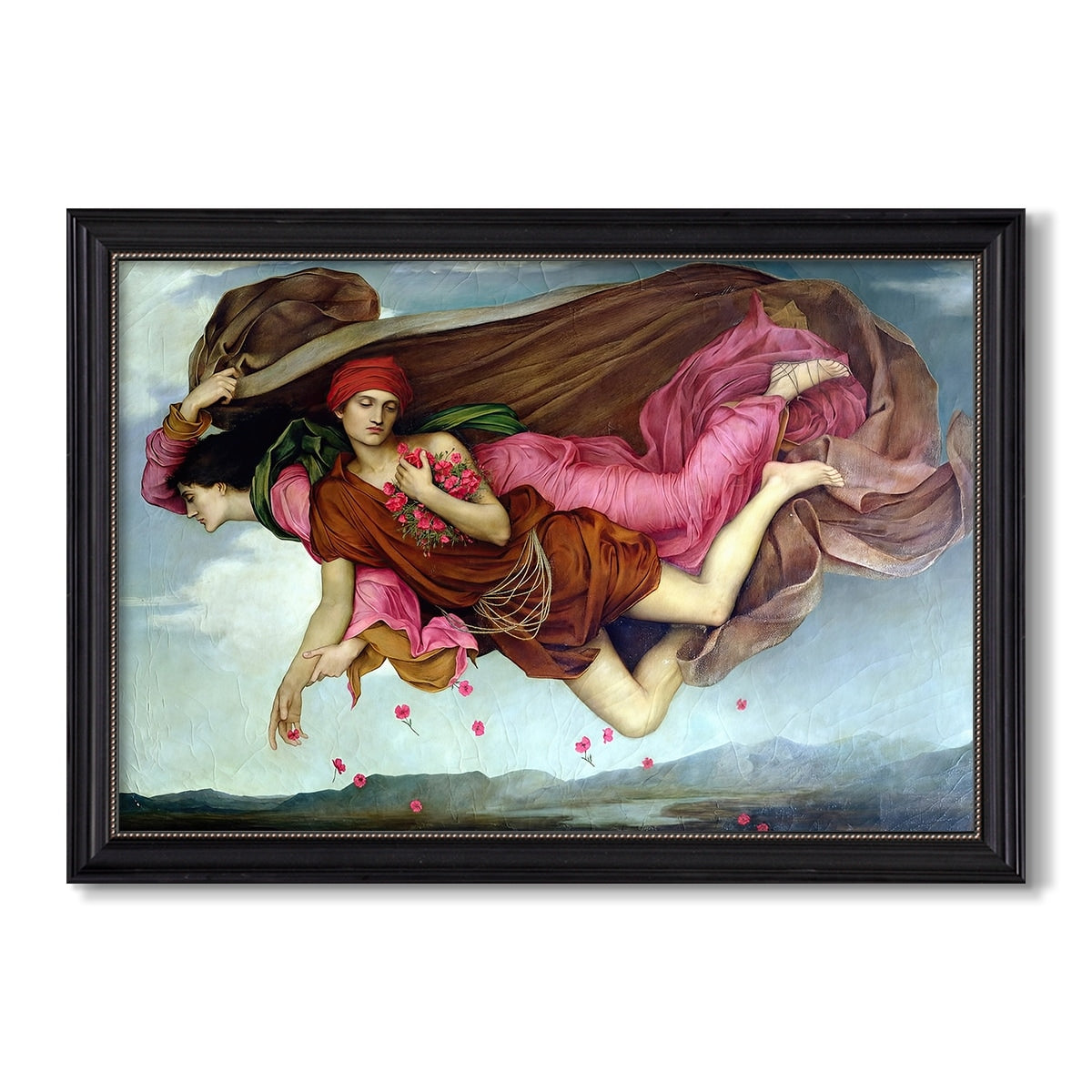 Night And Sleep 1878 Evelyn De Morgan Custom Framed Canvas