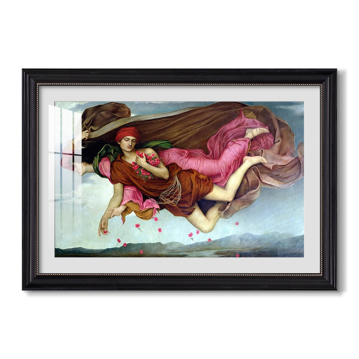Night And Sleep 1878 Evelyn De Morgan Custom Framed Print