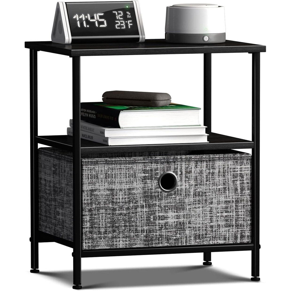 Sorbus Nightstand 1 Drawer Shelf Storage Bedside Furniture Accent End Table Chest