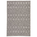 Nikki Chu Calcutta Indoor Outdoor Geometric Gray Area Rug