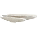 Nikos Modern Aluminum Decorative Bowls 2 Pieces 18.5 X 5.5 X 3.25 26 X 6.5 X 4.25