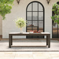 Nimbus 1 Piece Brown Aluminum Outdoor Coffee Table 47 X 23