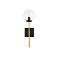 Nina 1 Light Clear Glass Wall Sconce