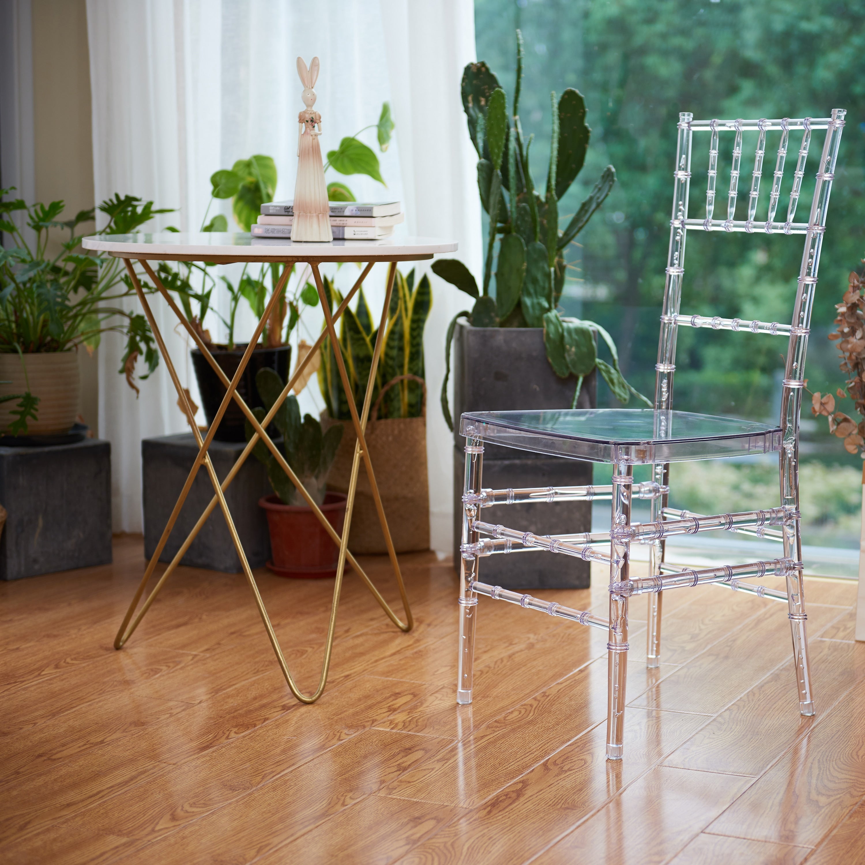 Nina Clear Polycarbonate Dining Chair Set Of 2