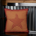Ninepatch Star Quilted Filledthrow Pillow 16X16
