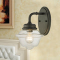 Nivor Oil Rubbed Bronze 1 Light Wall Sconce With Glass Shade
