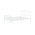 Nix Full Size Bed Classic Spindle Headboard And Footboard White Metal