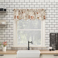 No. 918 Bristol Coffee Shop Semi Sheer Rod Pocket Kitchen Curtain Valance 54 X 14
