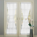 No. 918 Emily Sheer Voile Single Solid Colored Patio Door Curtain Panel
