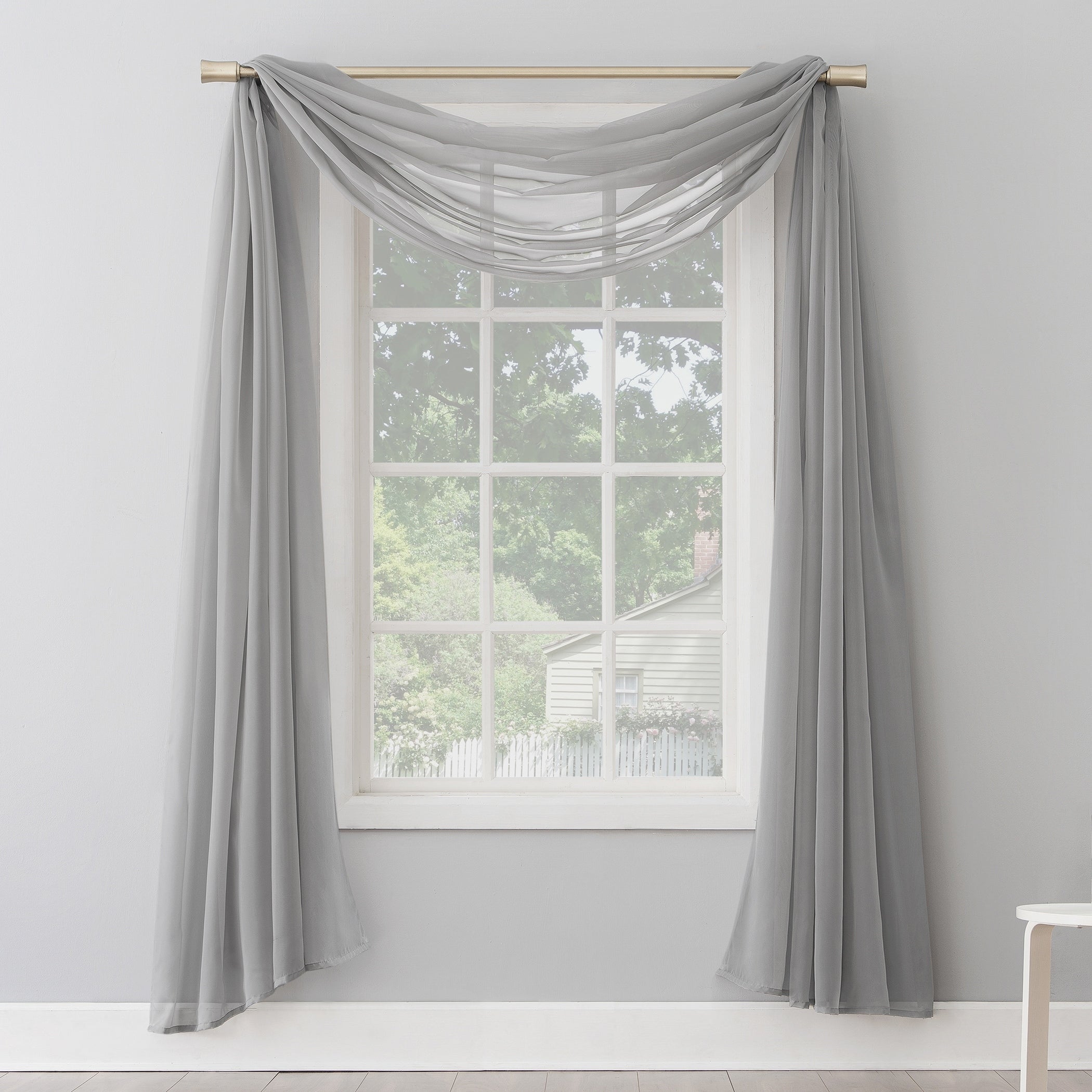 No. 918 Emily Sheer Voile Curtain Scarf 59 W X 216 L