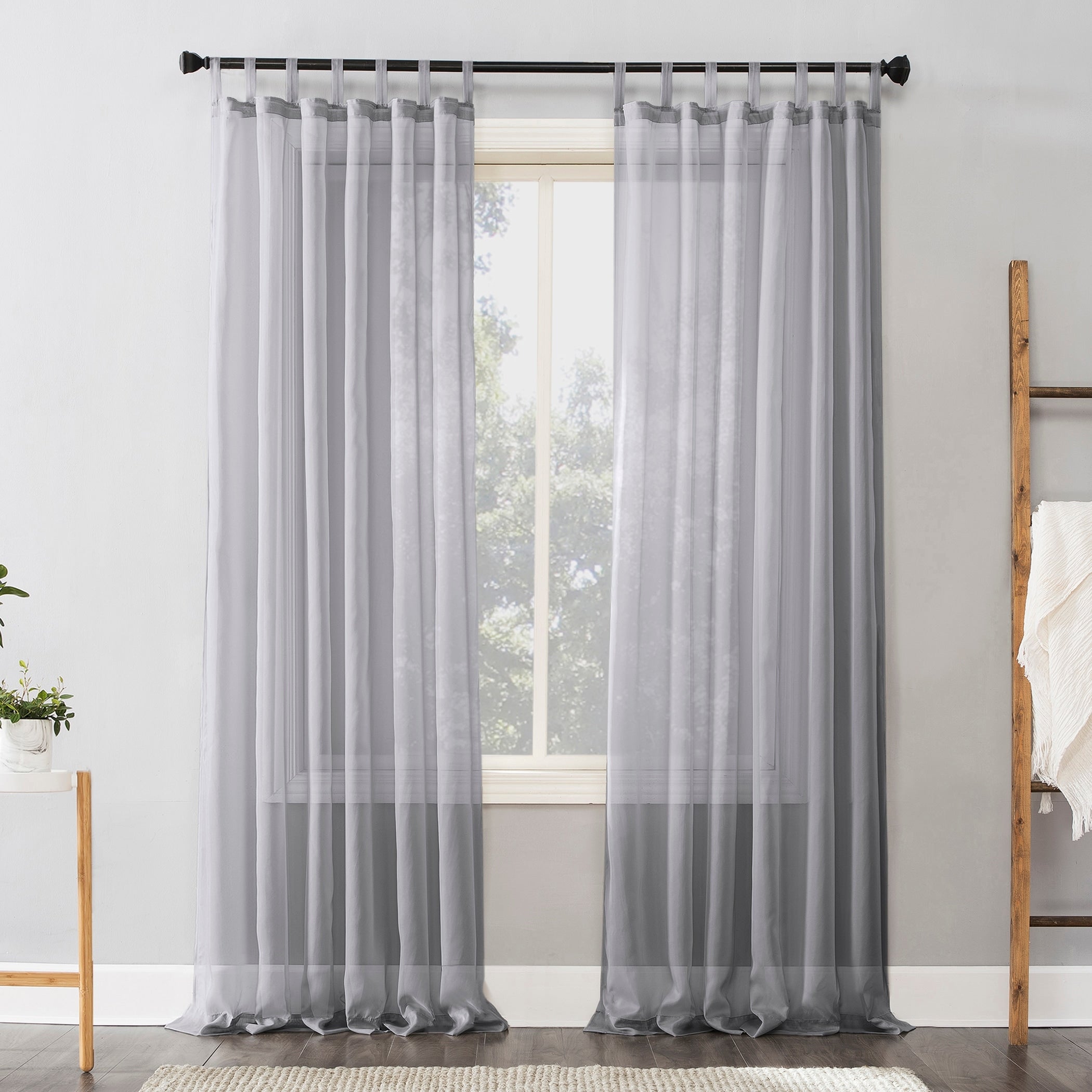 No. 918 Emily Sheer Voile Tab Top Curtain Panel