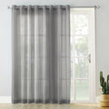 No. 918 Emily White Extra Wide Sheer Voile Sliding Door Patio Curtain Panel 100 X 84