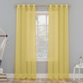 No. 918 Erica Crushed Sheer Voile Grommet Curtain Panel