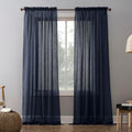 No. 918 Erica Sheer Crushed Voile Single Curtain Panel Single Panel