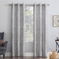 No. 918 Kenji Medallion Draft Shield Fleece Insulated Room Darkening Grommet Curtain Panel Single Panel