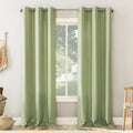 No. 918 Sora Casual Textured Grommet Curtain Panel Single Panel