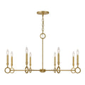 Noah 8 Light Chandelier In Gold Armory By Breegan Jane