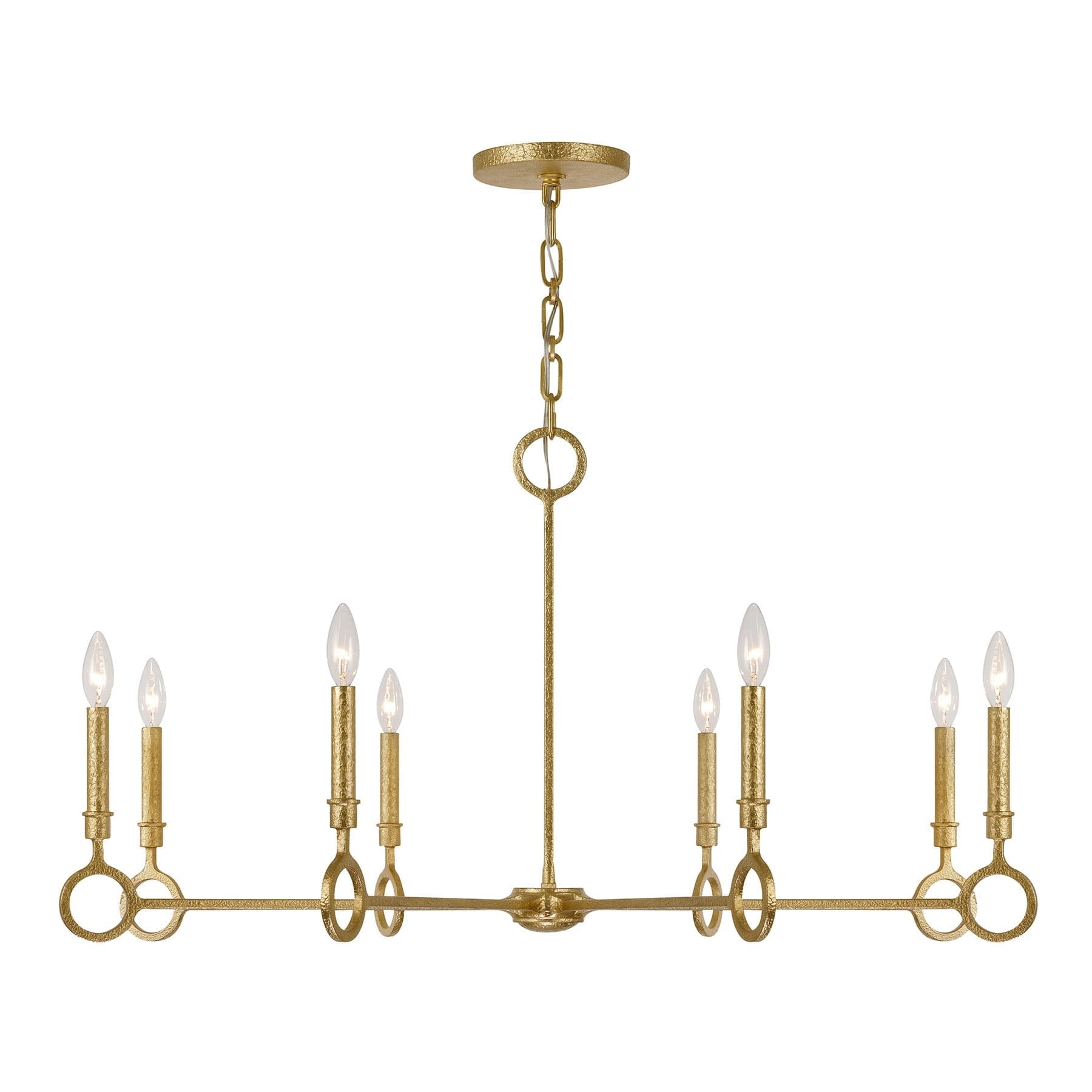 Noah 8 Light Chandelier In Gold Armory By Breegan Jane
