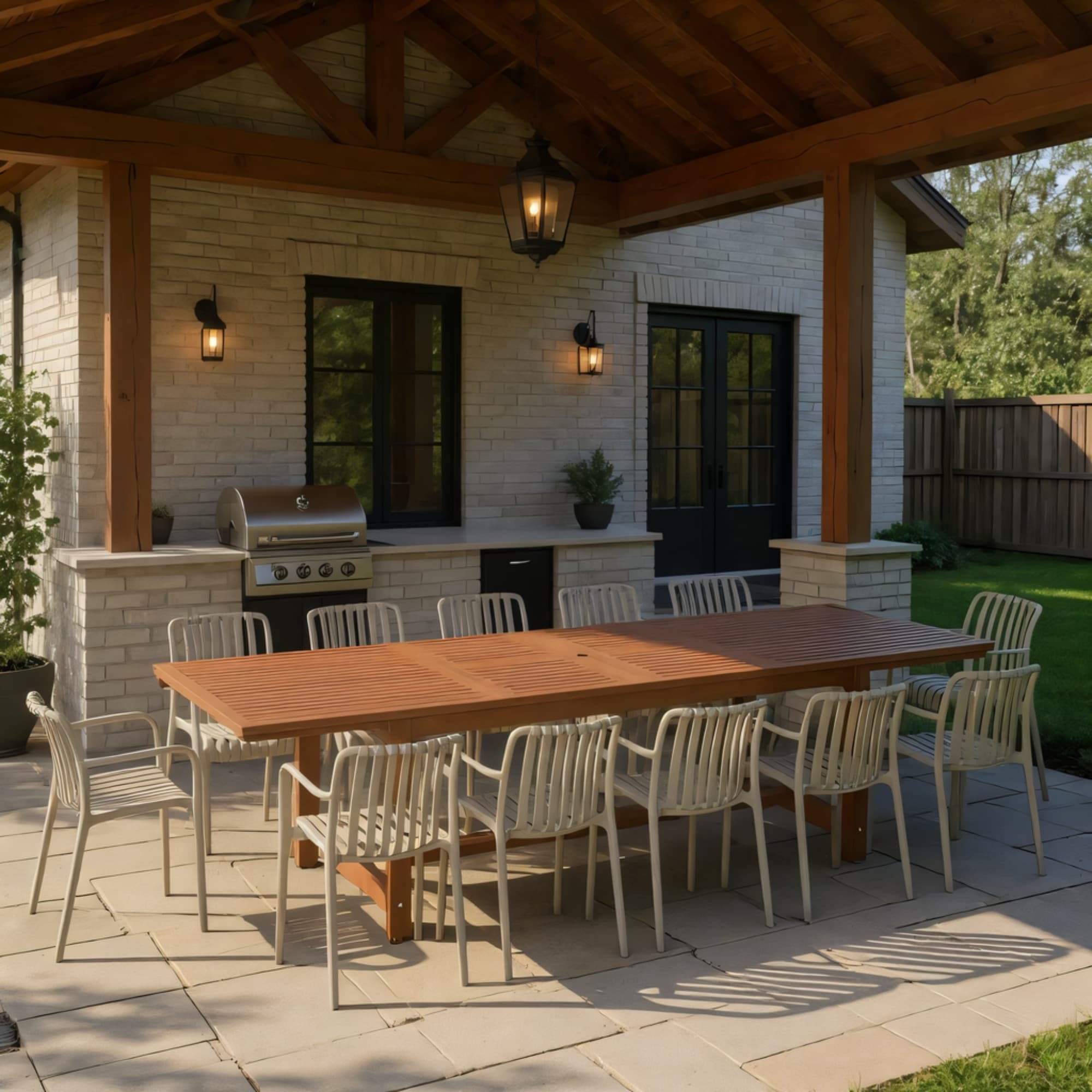 Noma 13 Piece Outdoor Rectangular Extendable Dining Table And Chairs Set