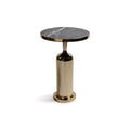 Nomad Polished Gold Marble Accent Table