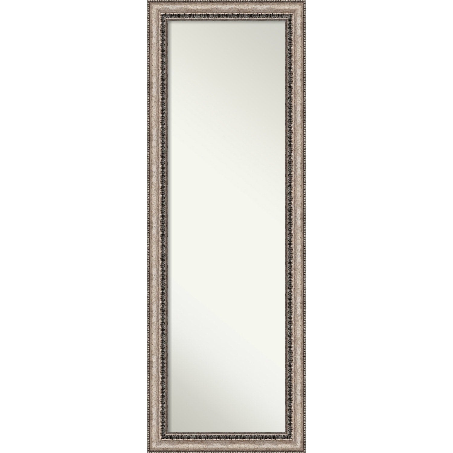 Lyla Ornate Silver 18.25 In. X 52.25 In. Framed On The Door Mirror Full Length Mirror 18.25 In. X 52.25 In.