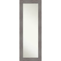 Pinstripe Plank Grey On The Door Mirror Full Length Mirror