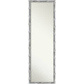 Scratched Wave Chrome 16.12 In. X 50.12 In. Framed On The Door Mirror Full Length Mirror 16.12 In. X 50.12 In.