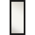 Parlor Black Decorative Full Length Floor Leaner Mirror Parlor Black