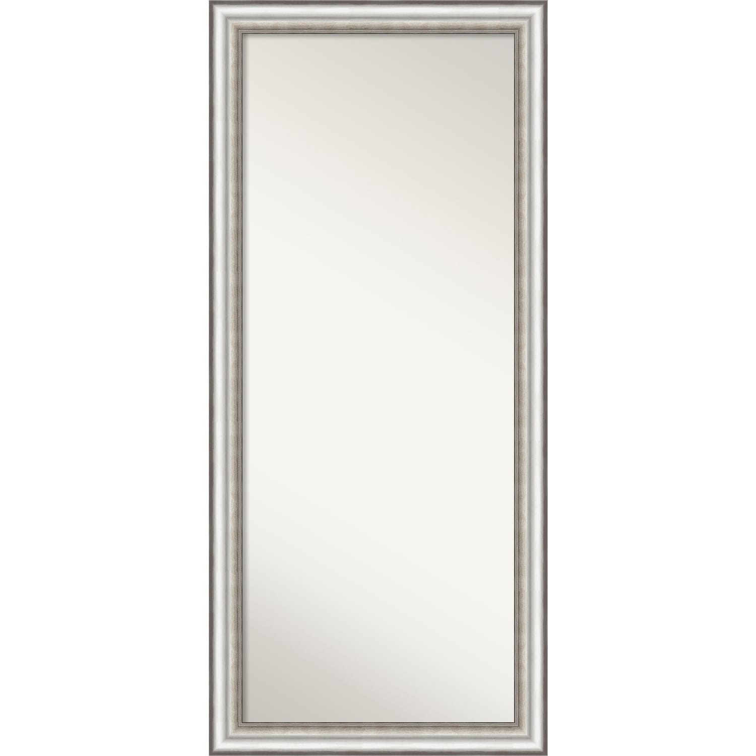 Salon Silver Decorative Full Length Floor Leaner Mirror Salon Silver