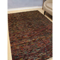 Noori Rug High Low Chobi Muji Red Gold Rug 55 X 82