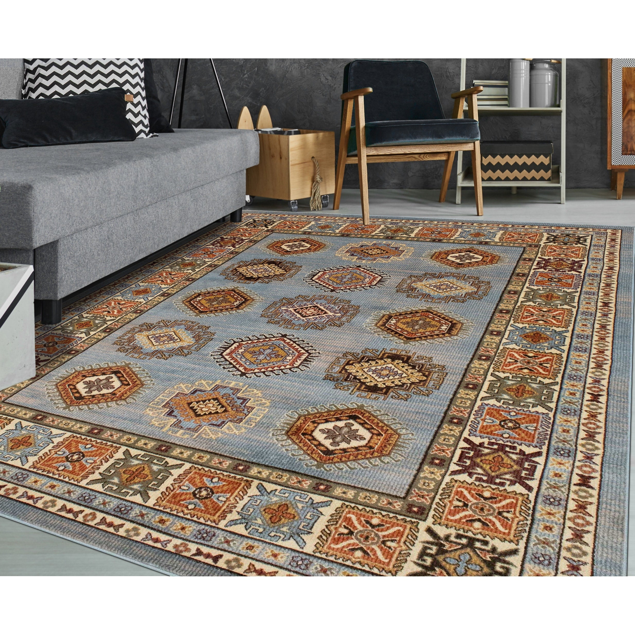 Noori Rug Karabag Burgundy Gold Rug
