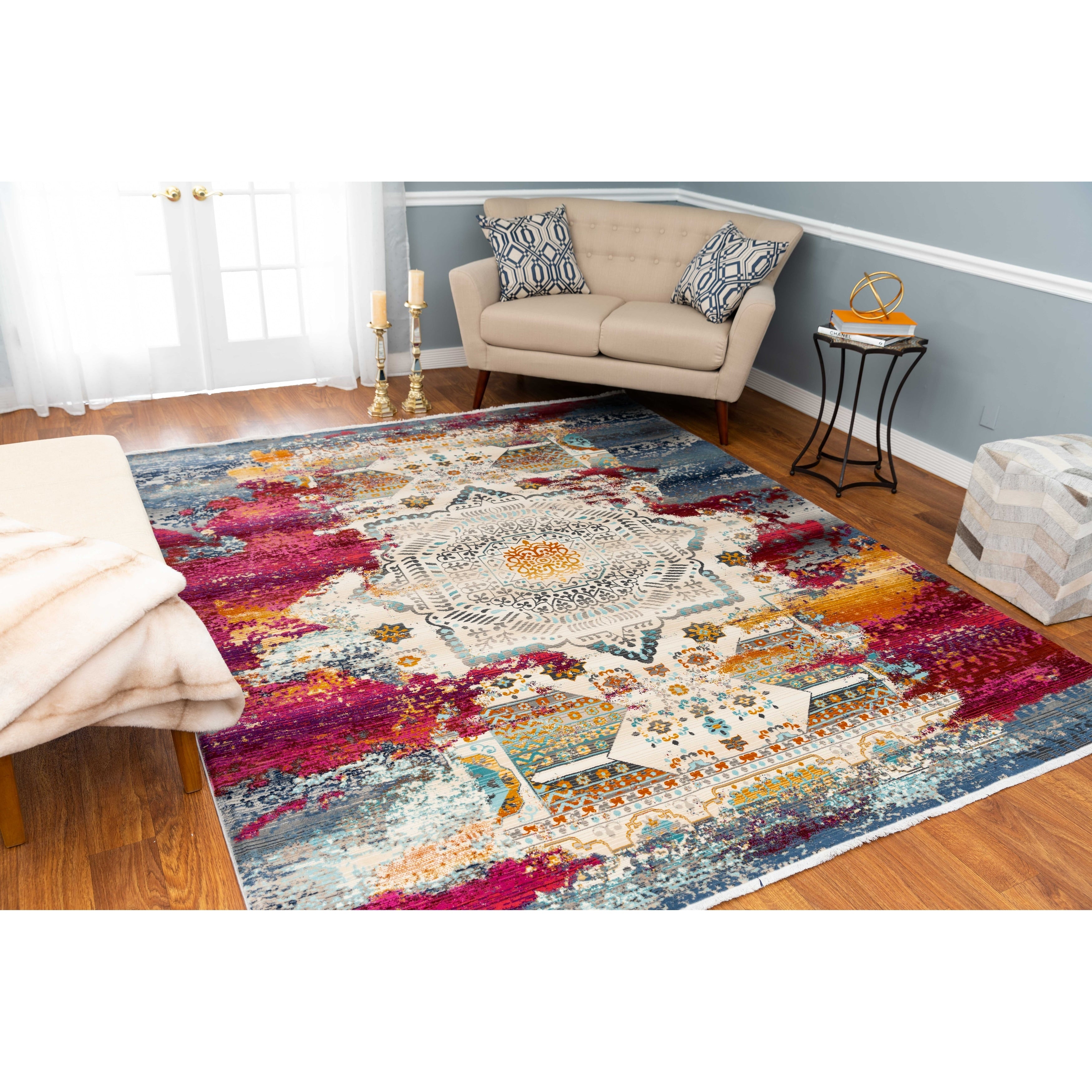 Noori Rug Latif Ivory Blue Rug