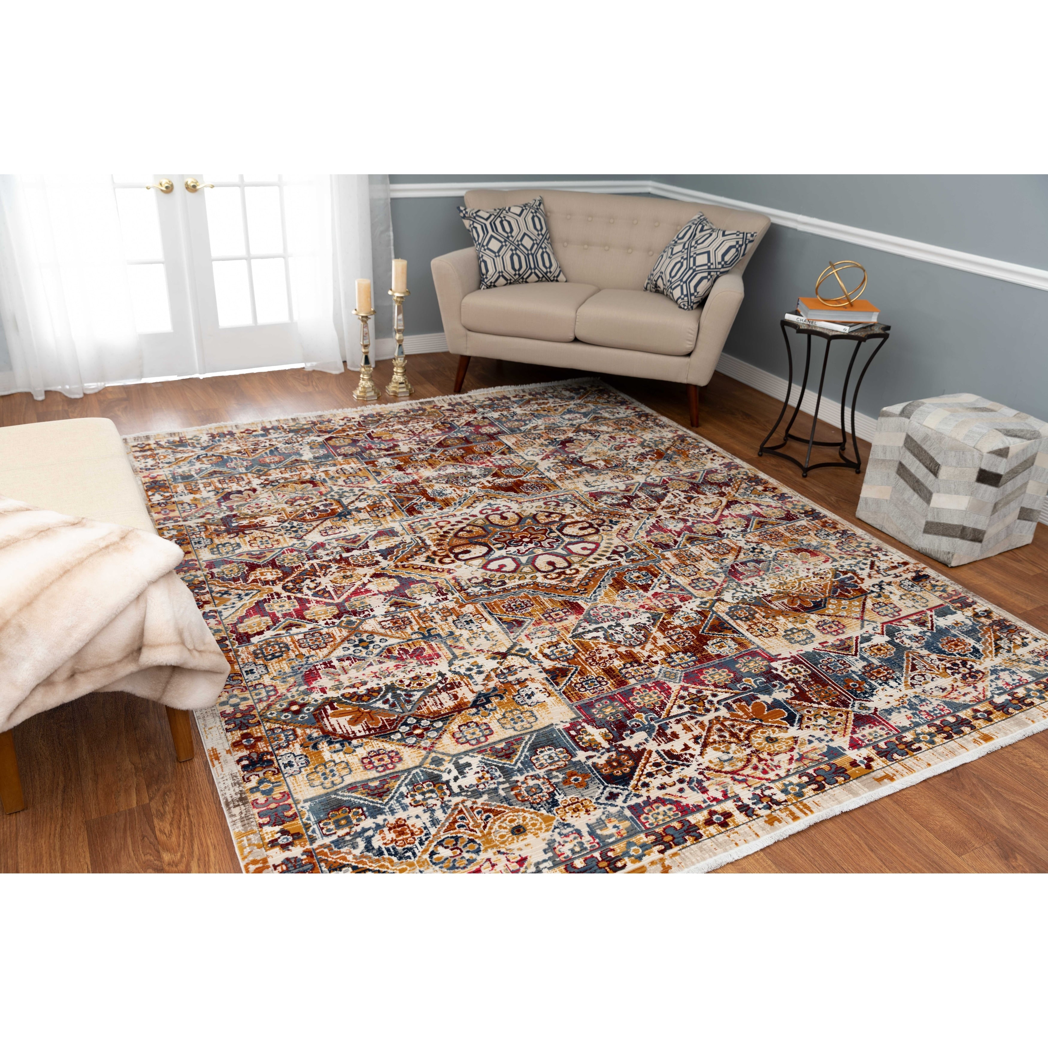 Noori Rug Latif Ivory Blue Rug