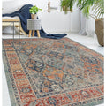 Noori Rug Low Pile Rivaj Grey Red Rug