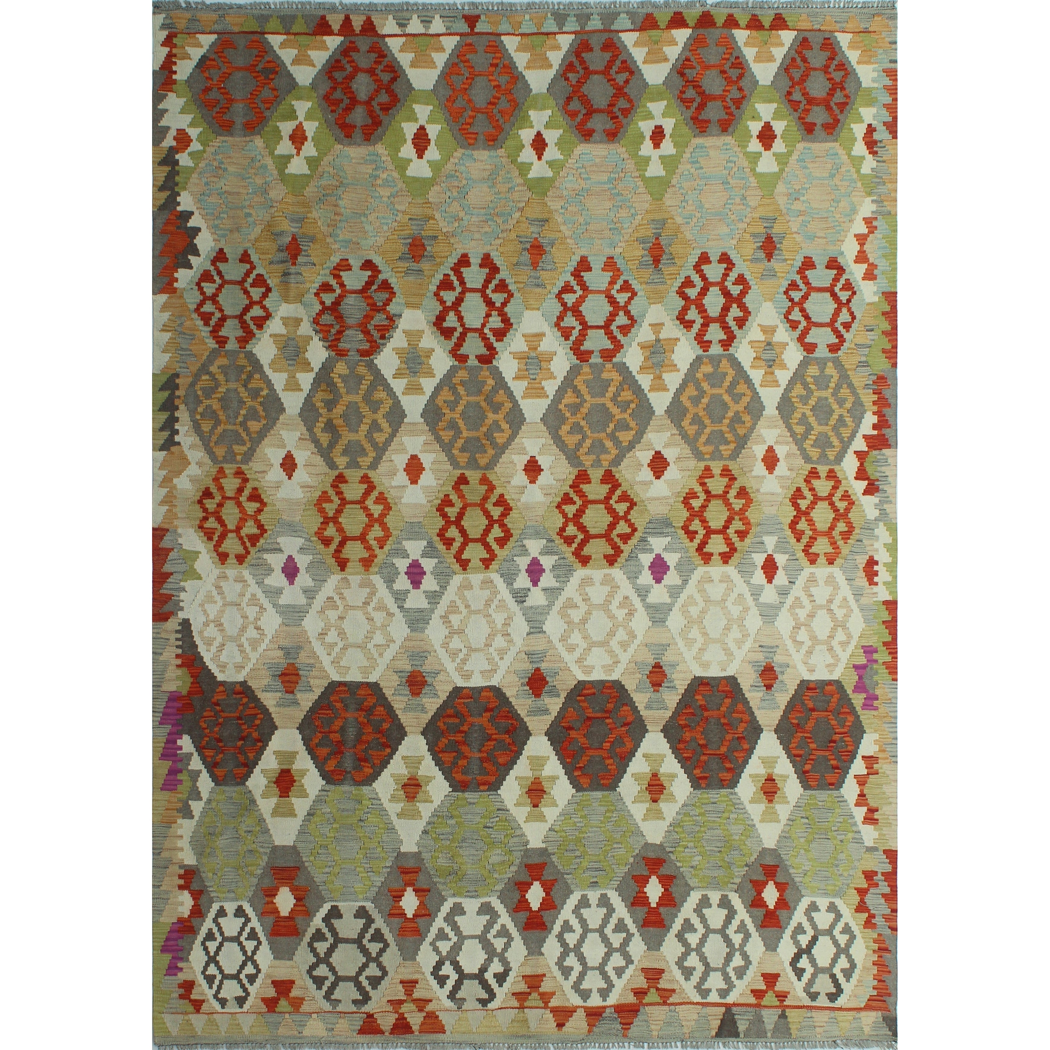 Noori Rug Sangat Carolyn Ivory Grey Rug 64 X 92