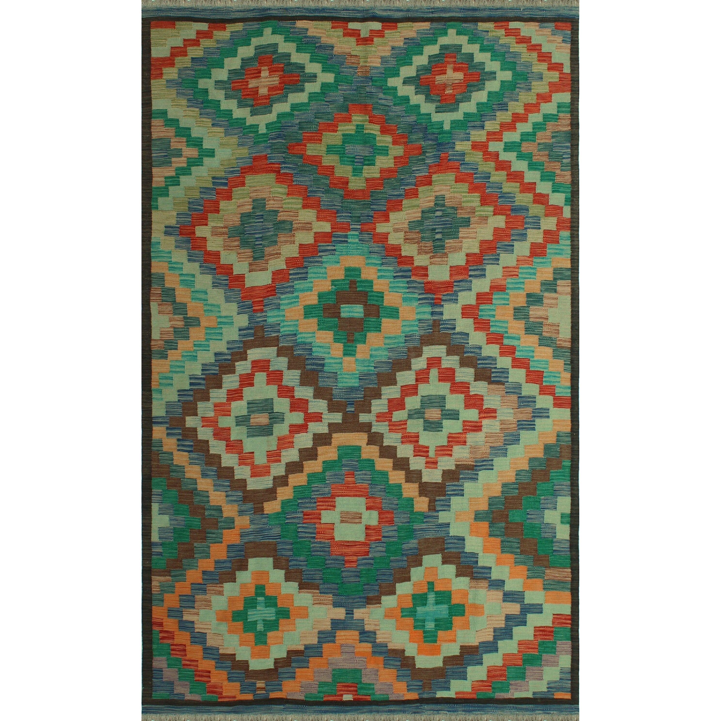 Noori Rug Sangat Nadir Brown Blue Rug 63 X 910