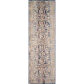 Porch Den Blandy Blue And Rust Low Pile Rug