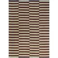 Noori Rug Winchester Kilim Mckenzie Beige Burgundy Rug 62 X 89
