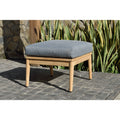Amazonia Tyler Ottoman With Cushion. Made Of 100 Teak And Ideal For Outdoors