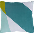 Norene Abstract Modern Mint Feather Down Or Poly Filled Throw Pillow 18 Inch