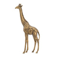 Norie Giraffe Figurine Textured Sculpture Detail Polyresin Copper 16 Inch
