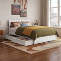 Norla Wood Platform Bed With Storage Drawers