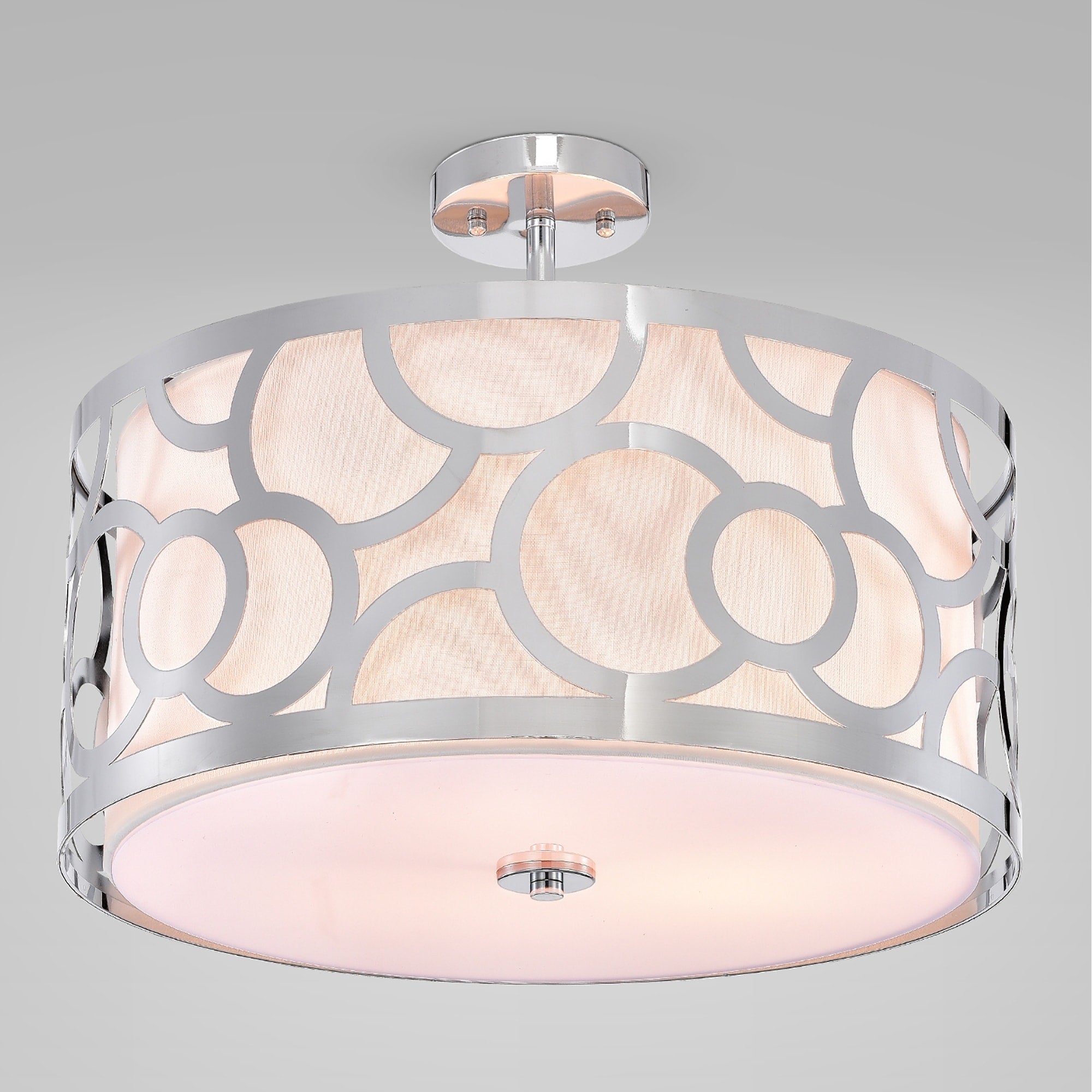 Wot Norlyn Chrome 3 Light Chandelier