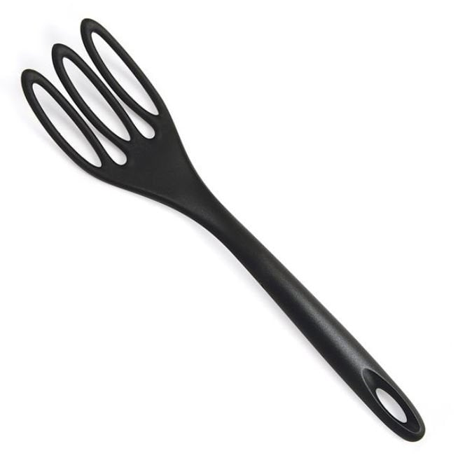 Norpro 12 Jumbo Fiskie Ultimate Fork Whisk Combo Stir Mix Strain Spatula Black