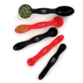 Norpro 5 Pc Magnet Nesting Measuring Spoon Set 1 4 Tsp To 1 Tbsp Black Red
