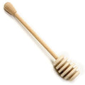 Norpro 6 Long Wooden Honey Dipper Syrup Drizzle Stick Dip Server Brown