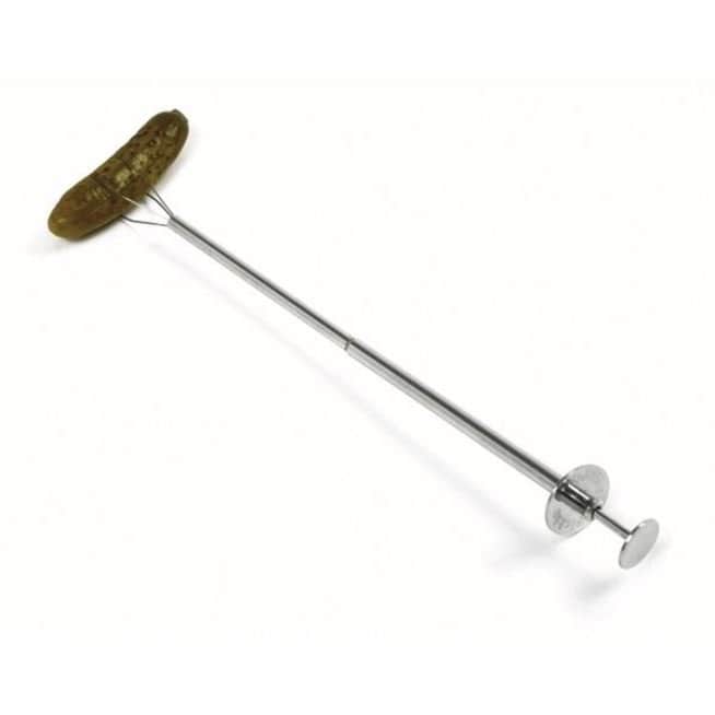 Norpro 8.75 Stainless Steel Pickle Picker Pincher Fork Olive Pepper Grabber