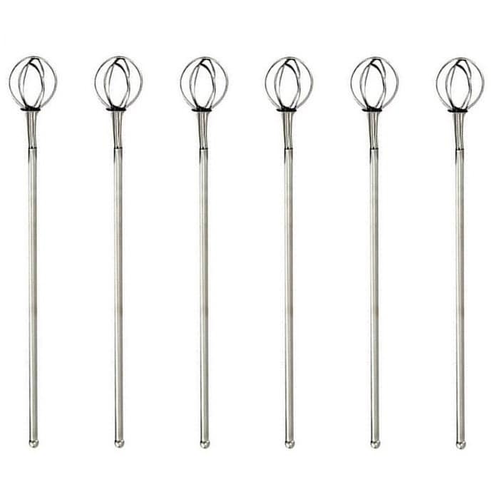 Norpro 8 Stainless Steel Cocktail Whisk Drink Stirrer Bar Tool