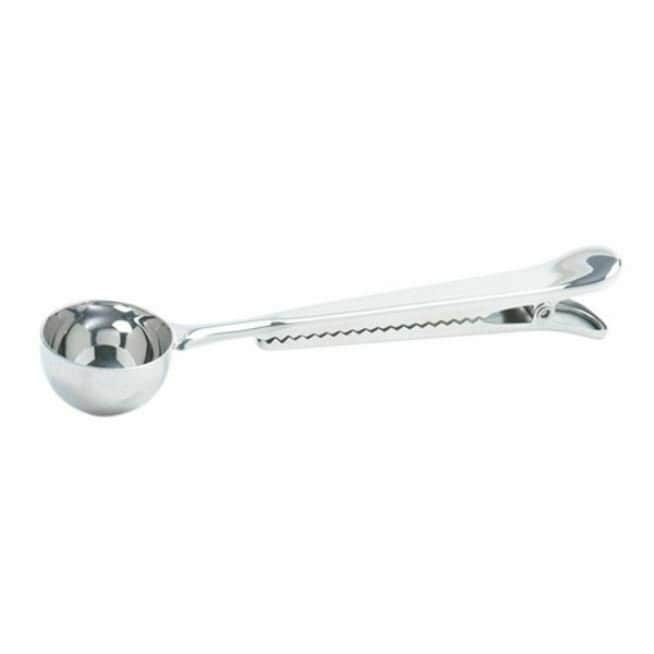 Norpro Coffee Tea Stainless Steel Scoop With Bag Clip
